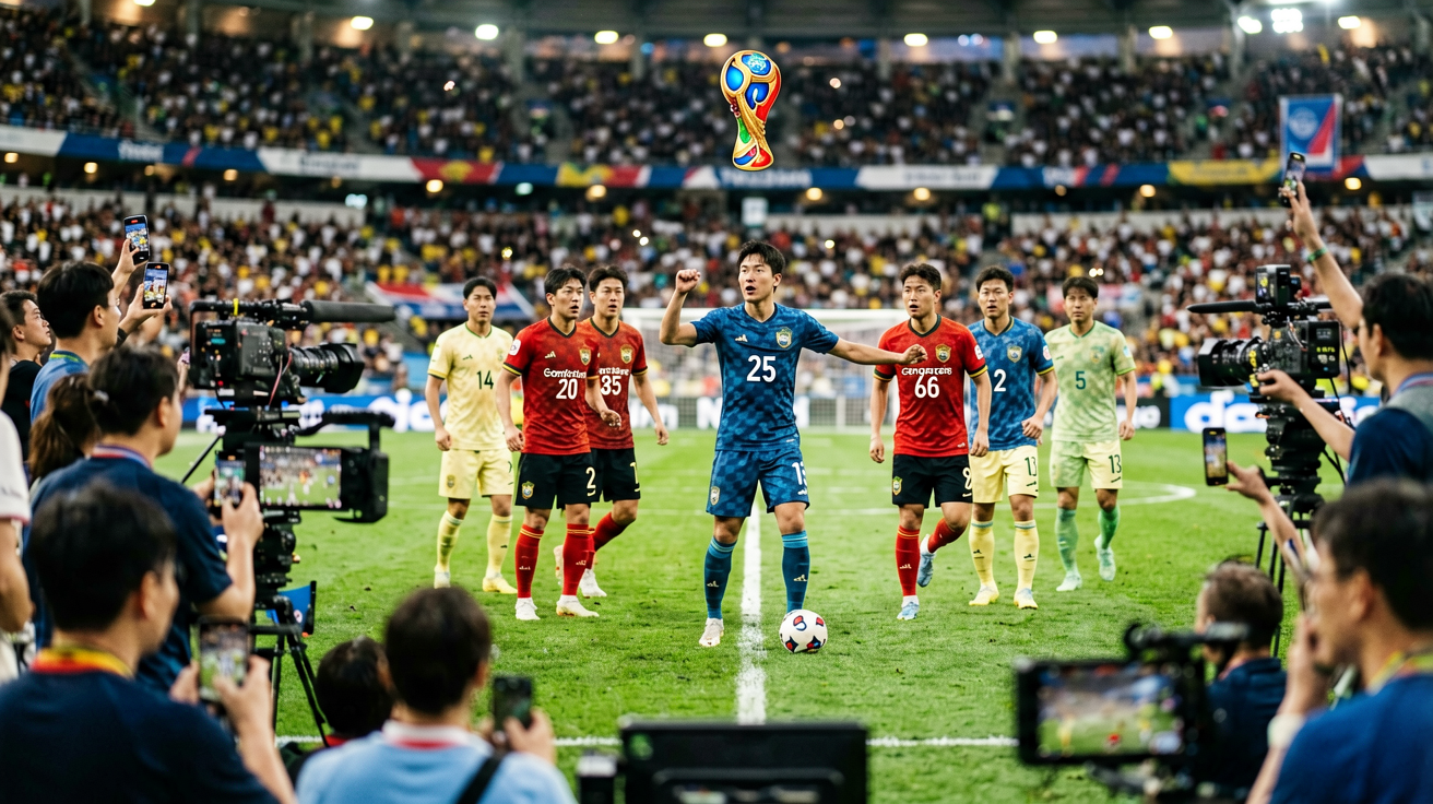 2026年世界杯直播画面、比分弹窗、控球率图表等场景展示